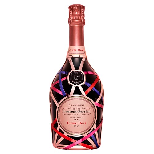 Laurent Perrier Rosé Champagne Ribbon Robe 75cl – Limited Edition 2024